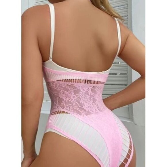 Erotic Sexy Bodysuit with Hollow Out Long Sleeves Without Lingerie - Picture 5 of 6